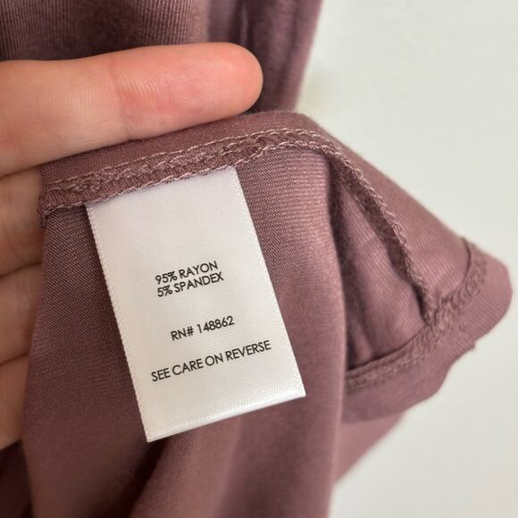 NWT Torrid Maxi Super Soft Scoop Neck Slit Dress in Rose Taupe - Size 1X - Picture 7 of 8